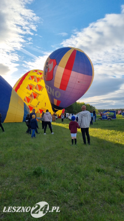 Start balonów na zbiorniku Rydzyna