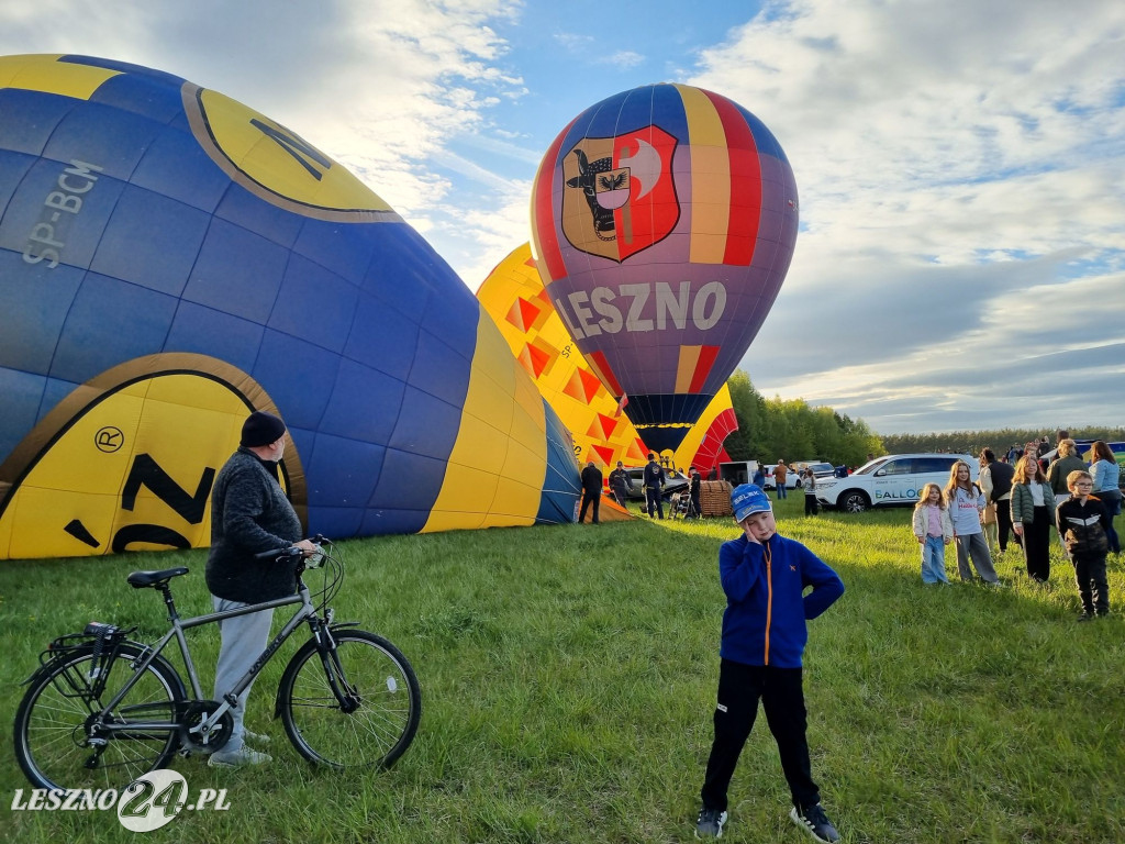 Start balonów na zbiorniku Rydzyna