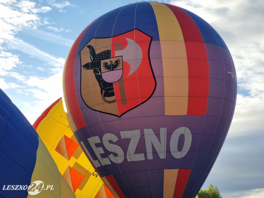 Start balonów na zbiorniku Rydzyna