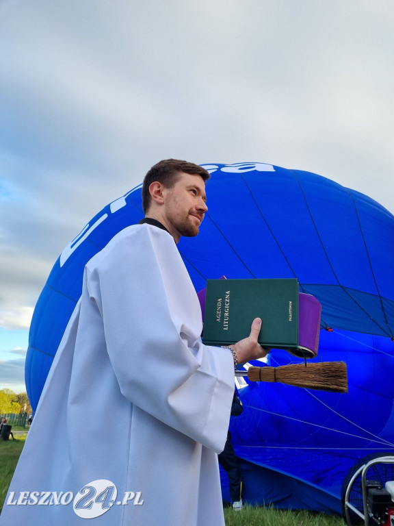 Start balonów na zbiorniku Rydzyna