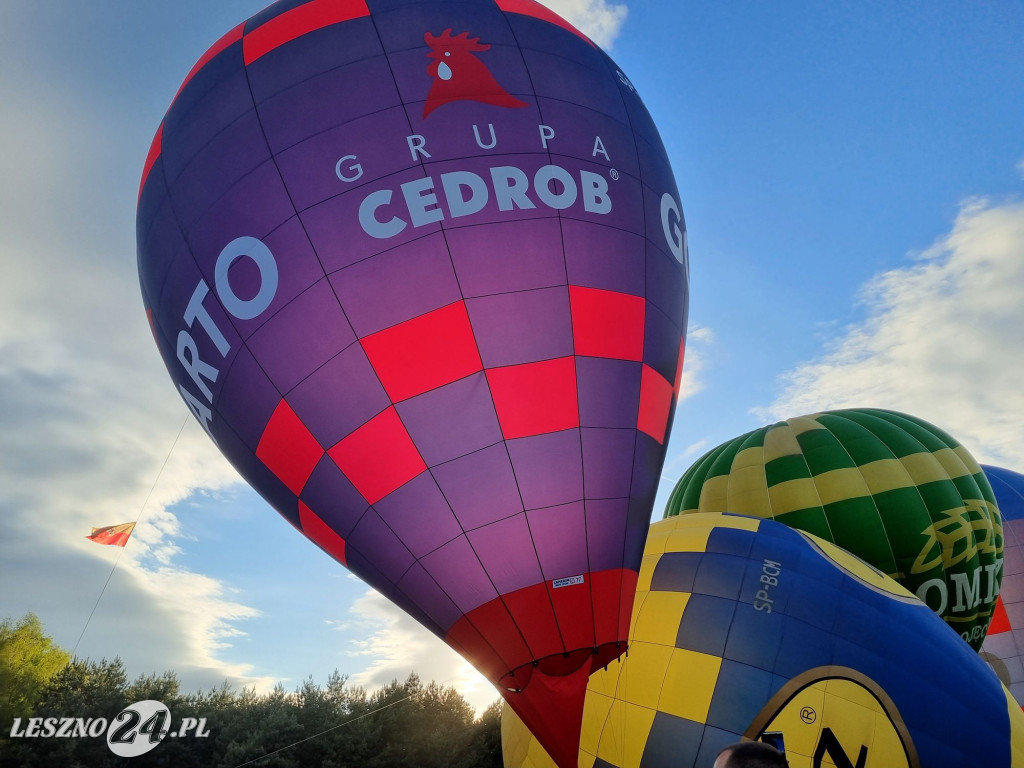 Start balonów na zbiorniku Rydzyna