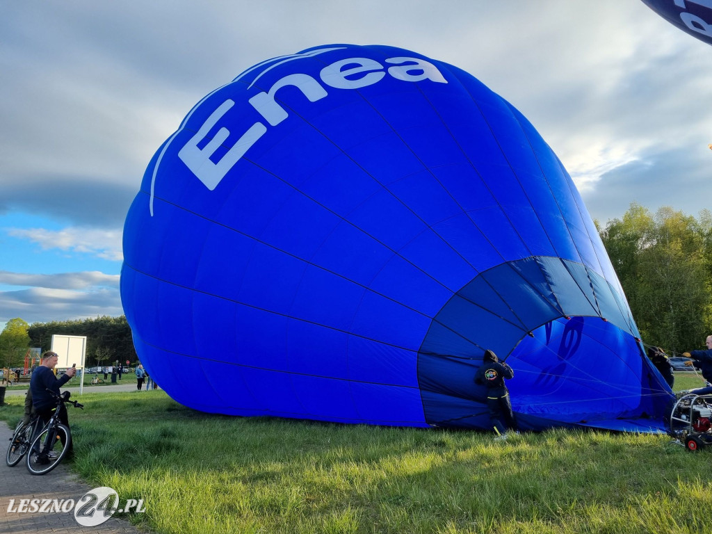 Start balonów na zbiorniku Rydzyna