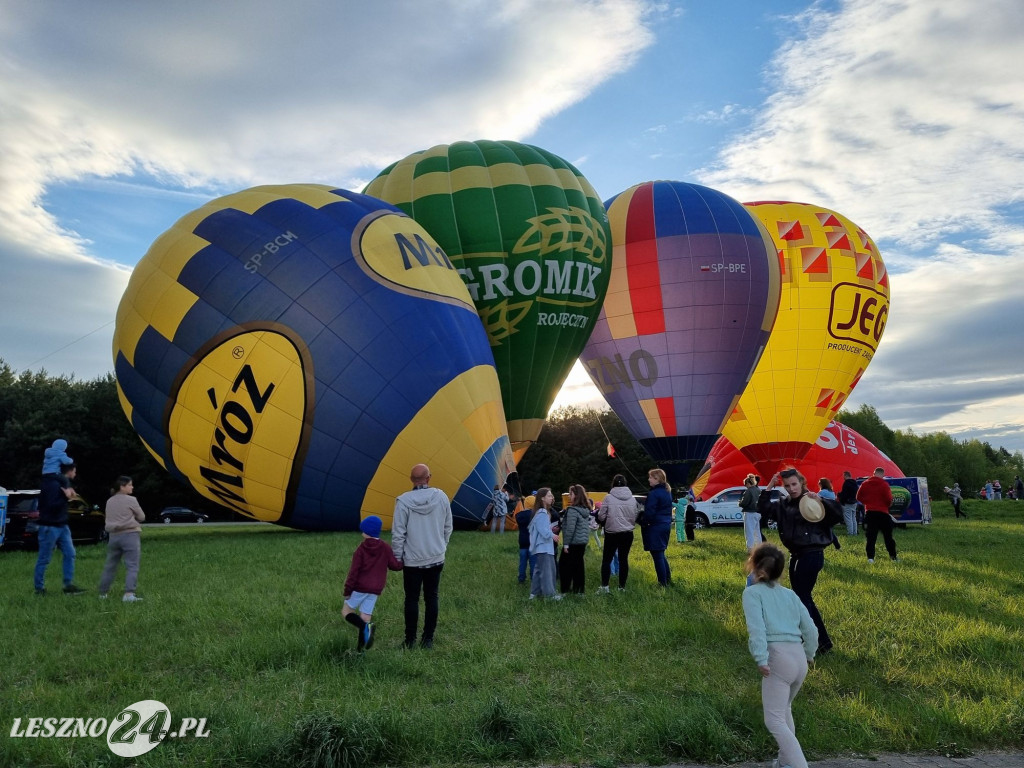 Start balonów na zbiorniku Rydzyna