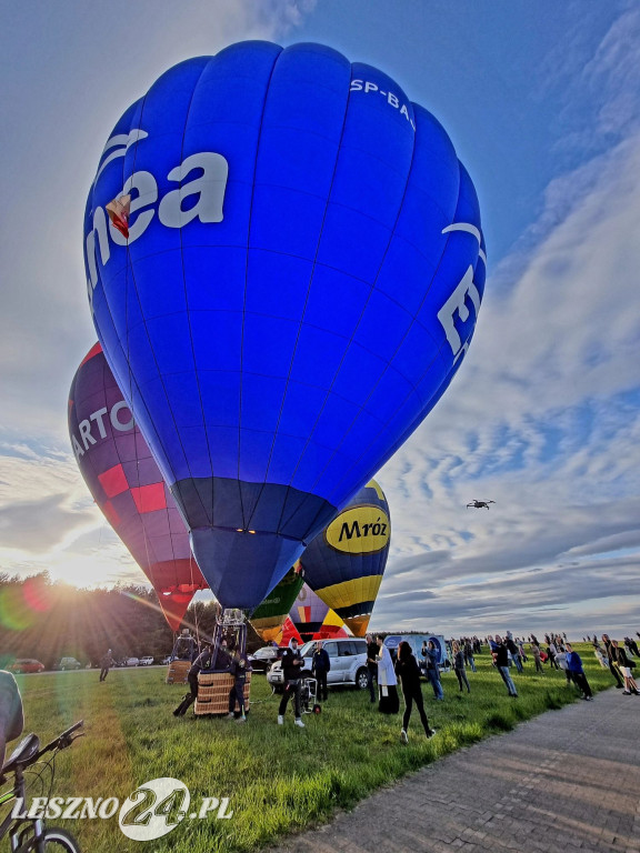 Start balonów na zbiorniku Rydzyna