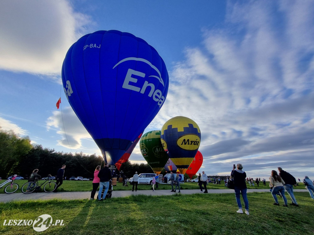 Start balonów na zbiorniku Rydzyna