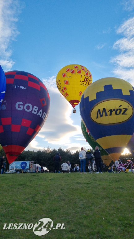Start balonów na zbiorniku Rydzyna