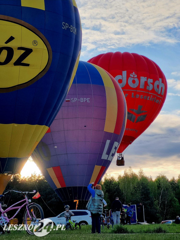 Start balonów na zbiorniku Rydzyna