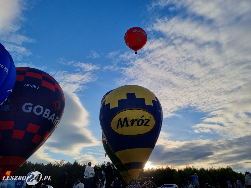 Start balonów na zbiorniku Rydzyna