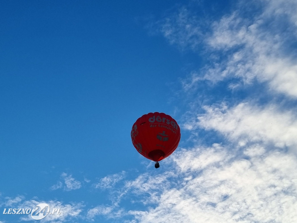 Start balonów na zbiorniku Rydzyna