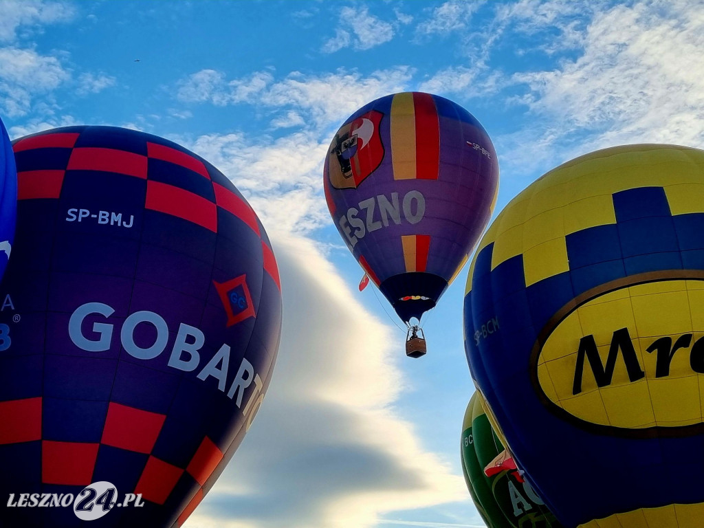 Start balonów na zbiorniku Rydzyna