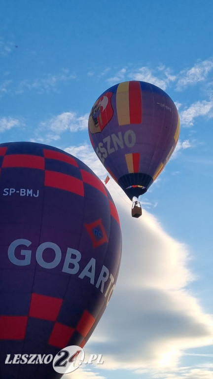 Start balonów na zbiorniku Rydzyna