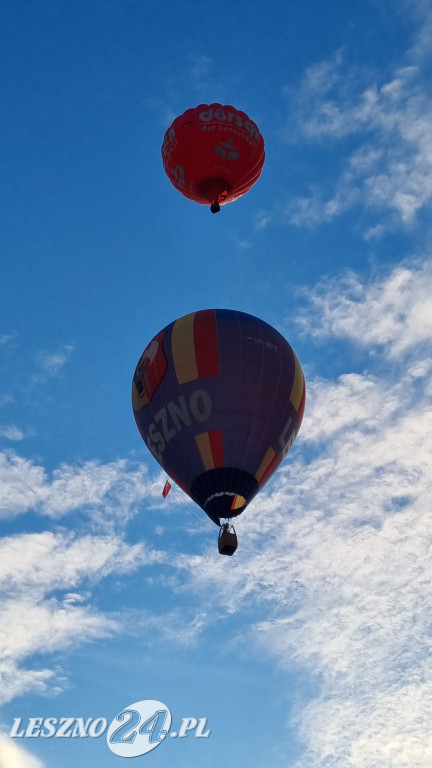 Start balonów na zbiorniku Rydzyna