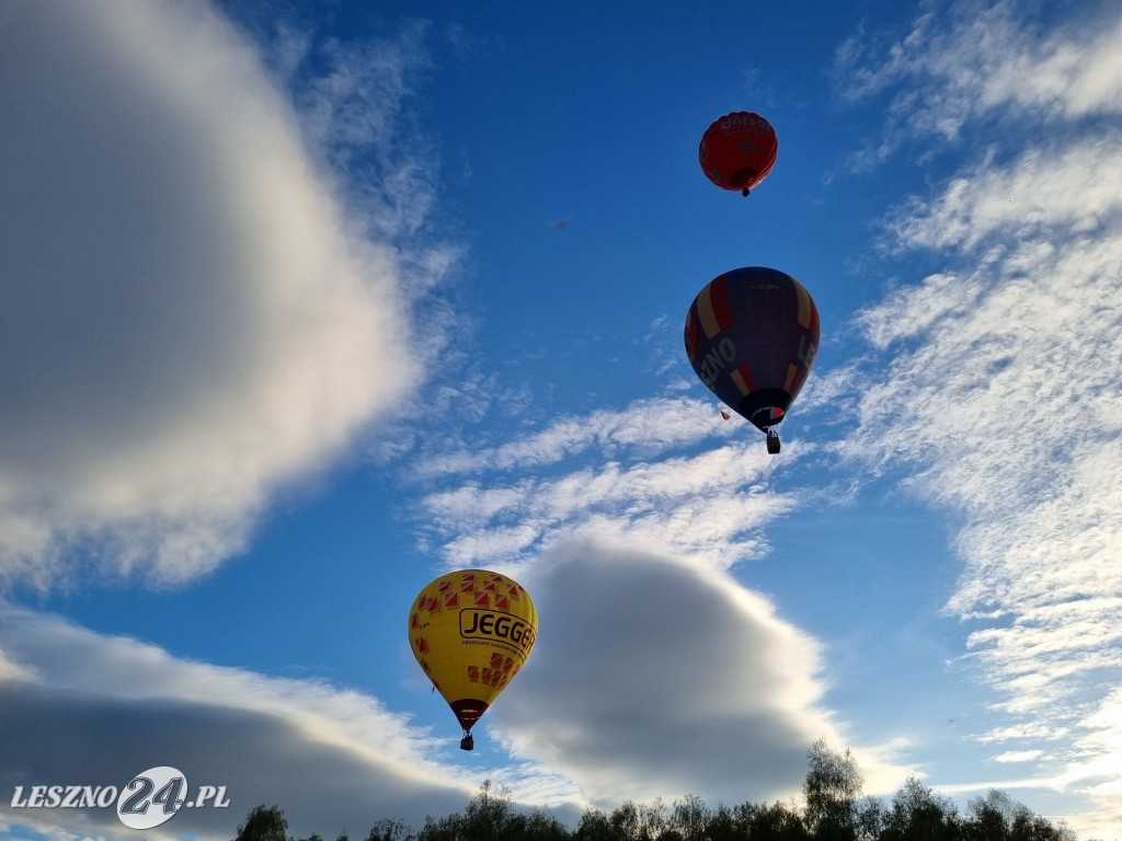 Start balonów na zbiorniku Rydzyna