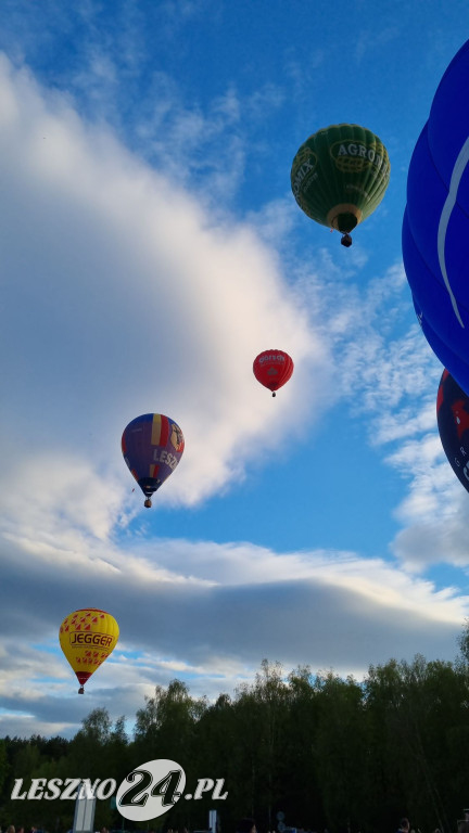 Start balonów na zbiorniku Rydzyna