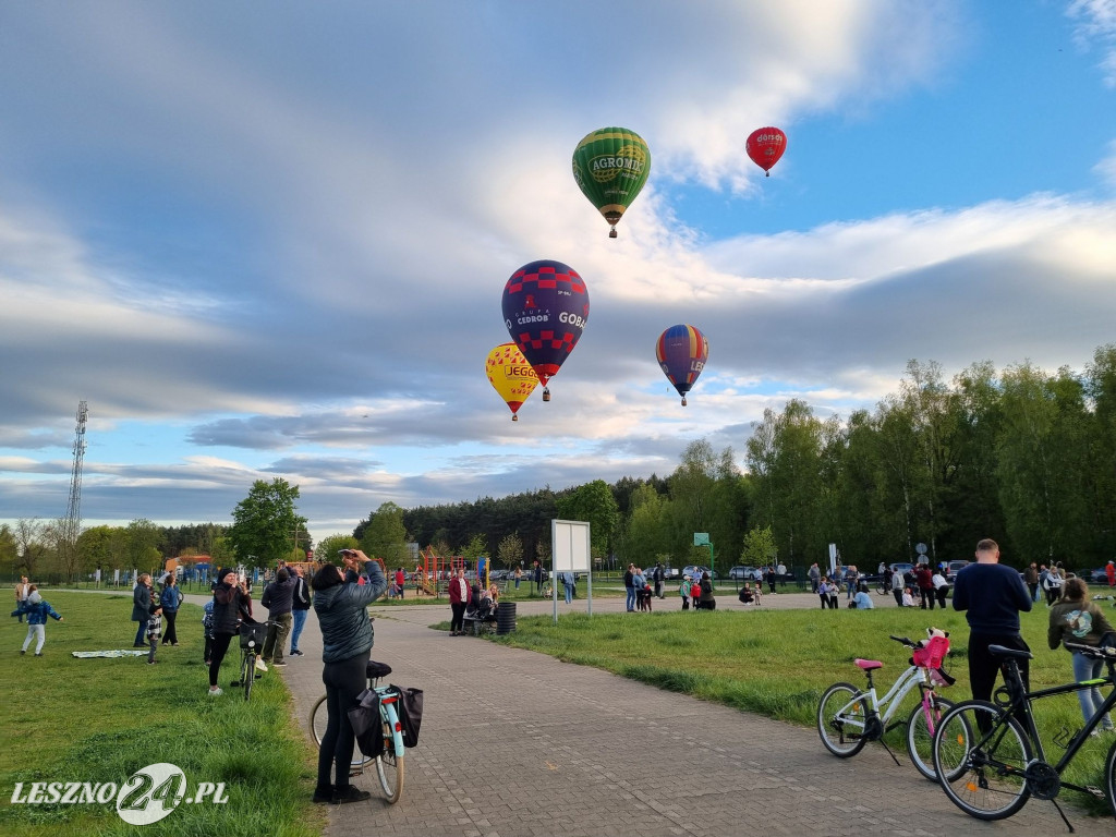 Start balonów na zbiorniku Rydzyna