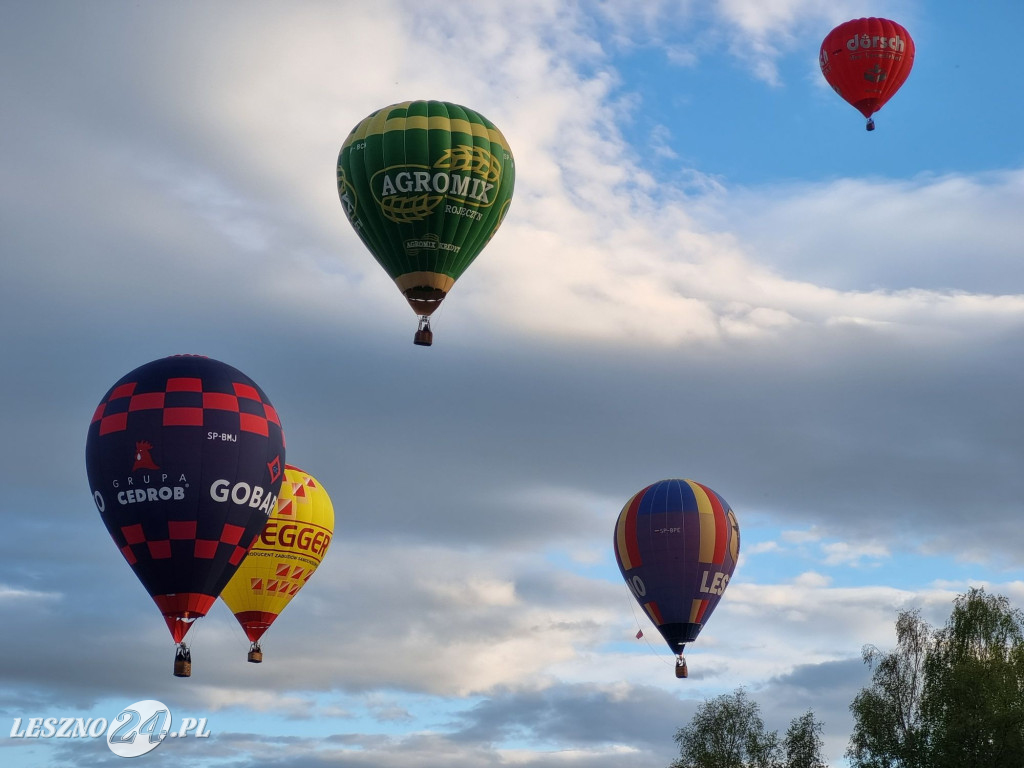 Start balonów na zbiorniku Rydzyna