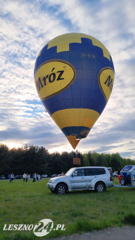 Start balonów na zbiorniku Rydzyna