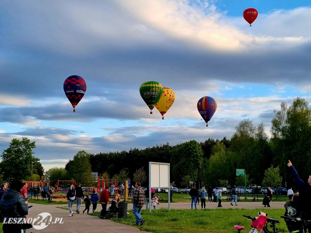Start balonów na zbiorniku Rydzyna