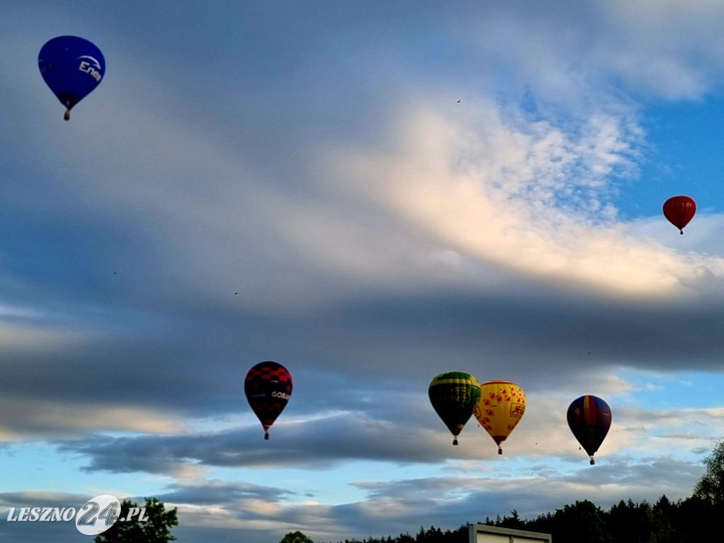 Start balonów na zbiorniku Rydzyna