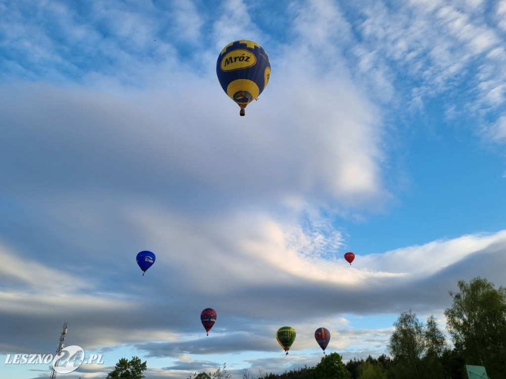 Start balonów na zbiorniku Rydzyna