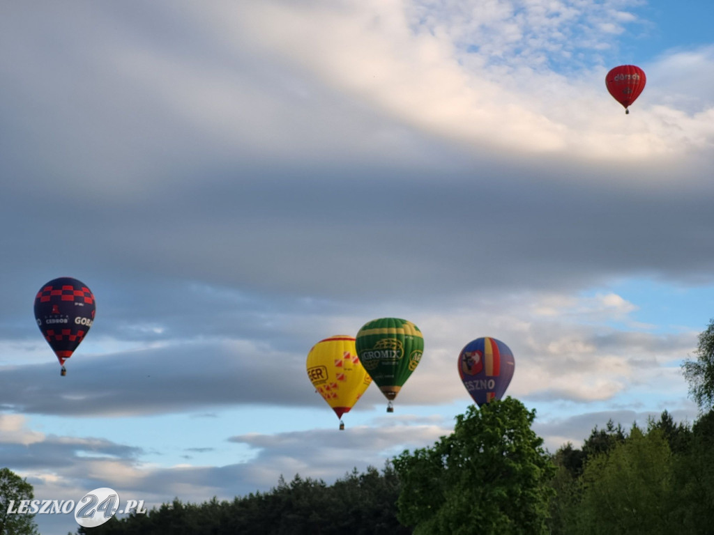 Start balonów na zbiorniku Rydzyna