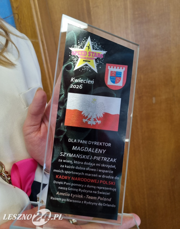 Powitanie Amelii Łysiak w Rydzynie