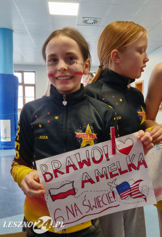Powitanie Amelii Łysiak w Rydzynie