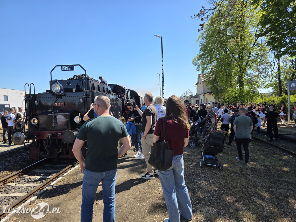 Potężna lokomotywa na stacji we Włoszakowicach