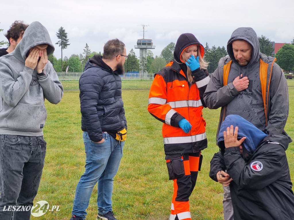 Ćwiczenia służb ratowniczych na Lotnisku Leszno
