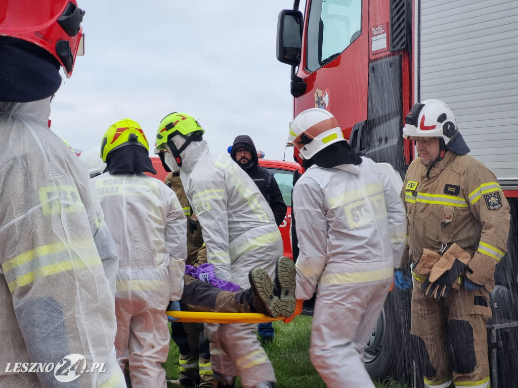 Ćwiczenia służb ratowniczych na Lotnisku Leszno