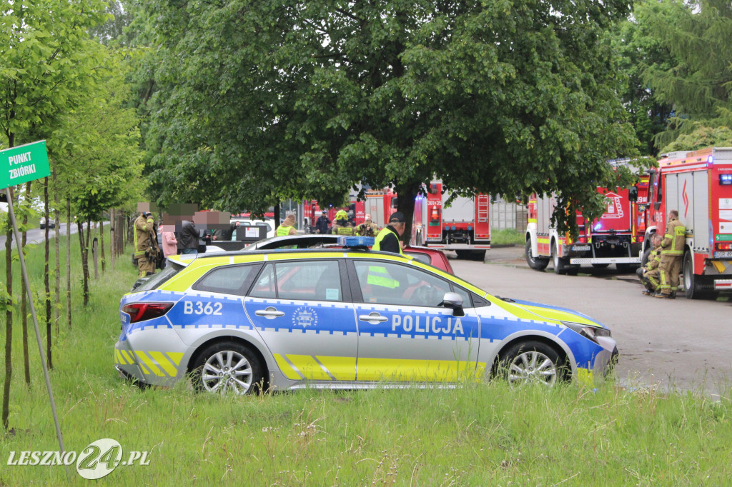 Olbrzymi pożar w zakładzie mięsnym