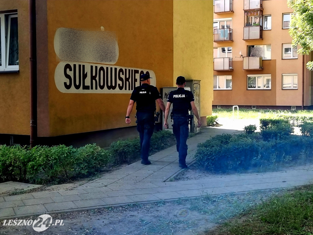 Strażacy wezwani na ulicę Sułkowskiego w Lesznie