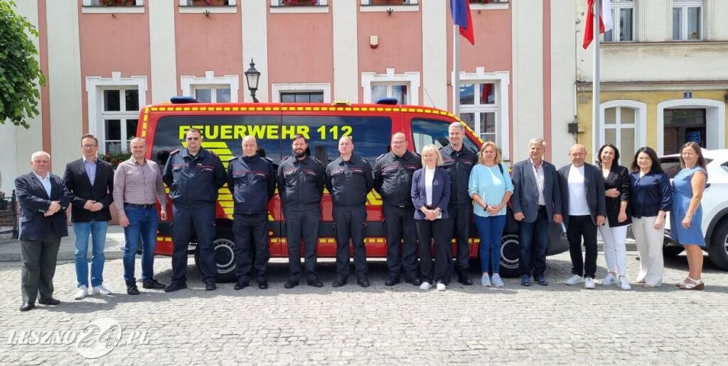 Strażacy z Kloster Lehnin w gminie Rydzyna