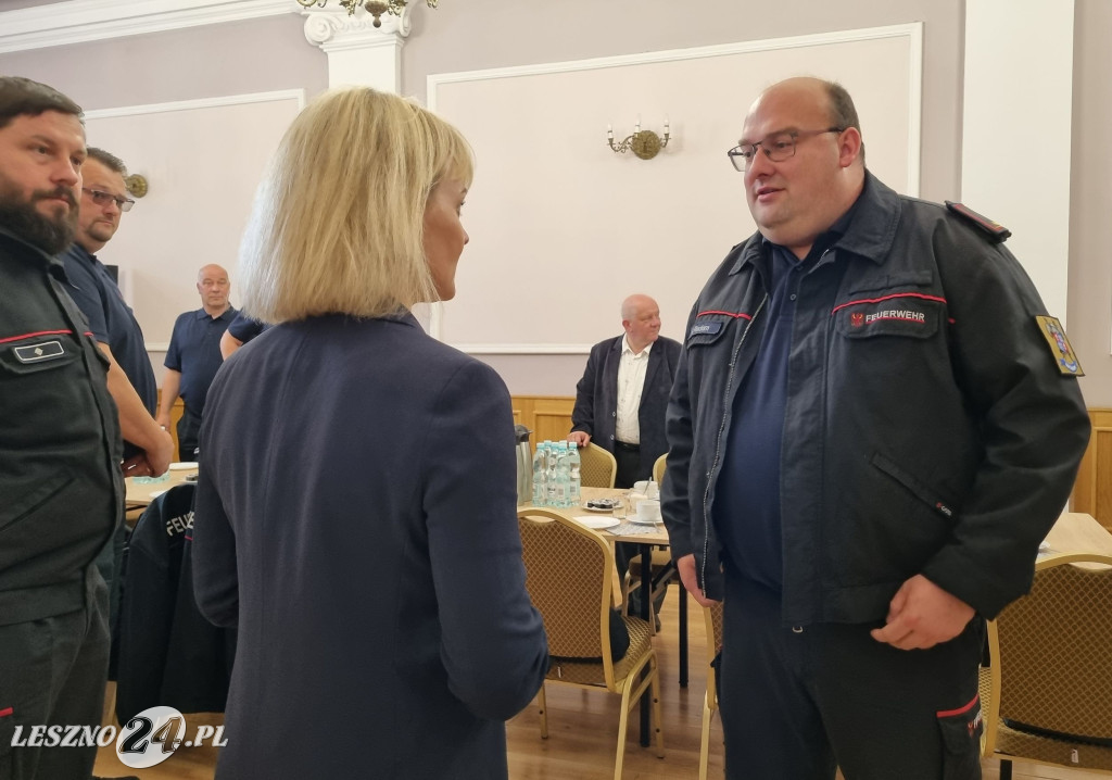 Strażacy z Kloster Lehnin w gminie Rydzyna