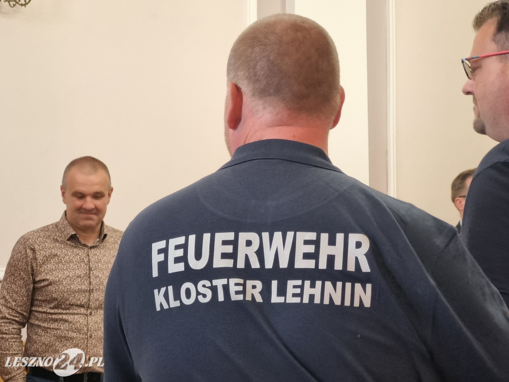Strażacy z Kloster Lehnin w gminie Rydzyna