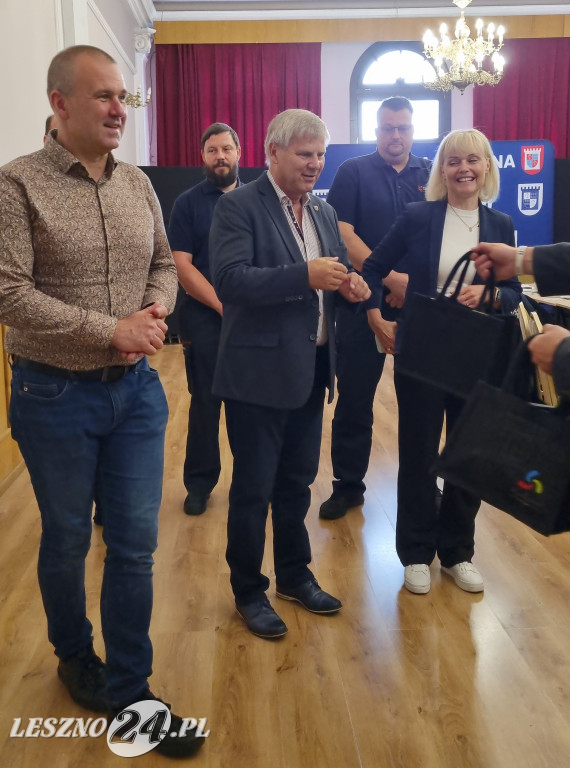 Strażacy z Kloster Lehnin w gminie Rydzyna