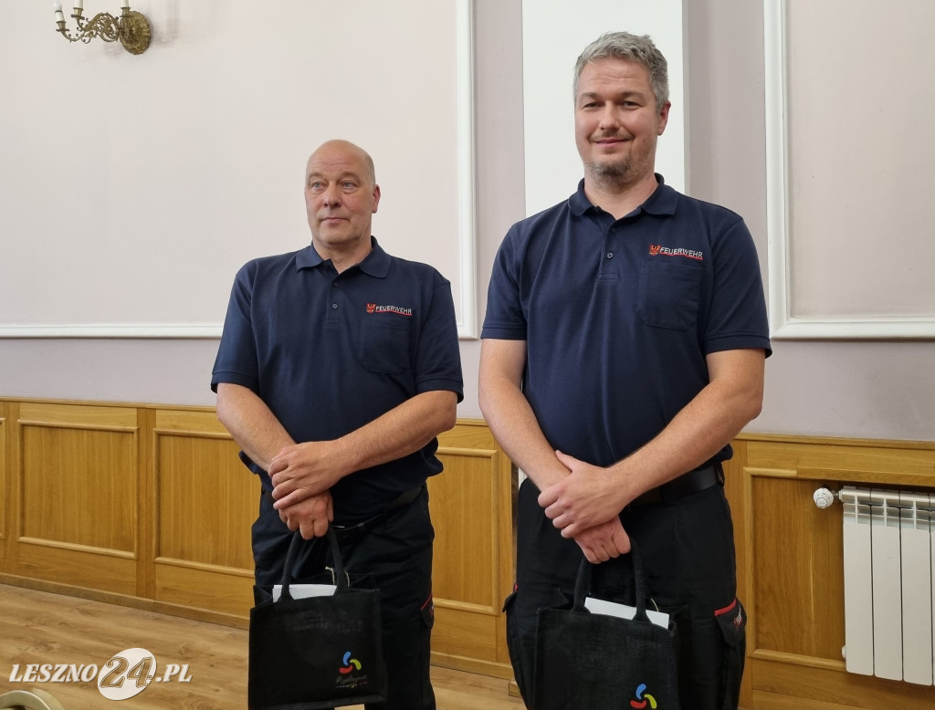 Strażacy z Kloster Lehnin w gminie Rydzyna