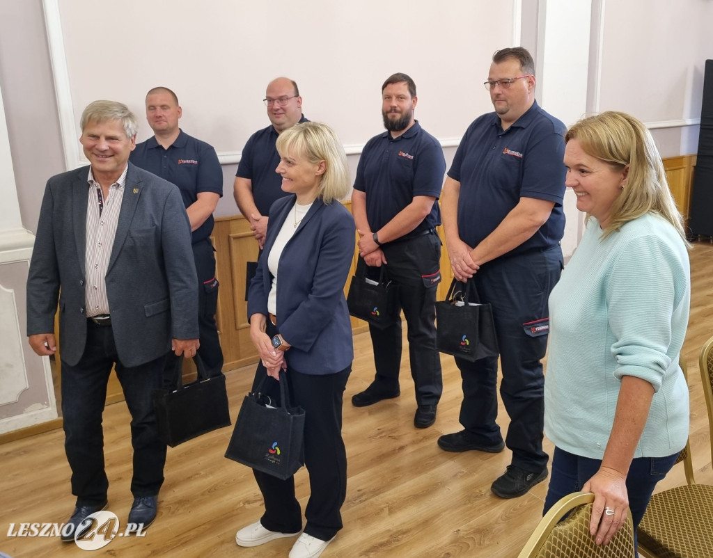 Strażacy z Kloster Lehnin w gminie Rydzyna