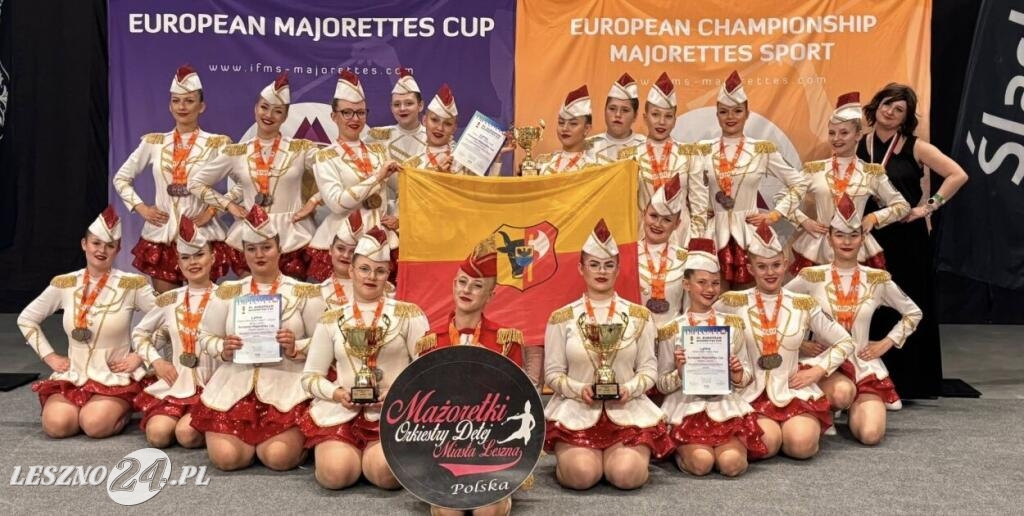 Europejskie medale leszczyńskich mażoretek