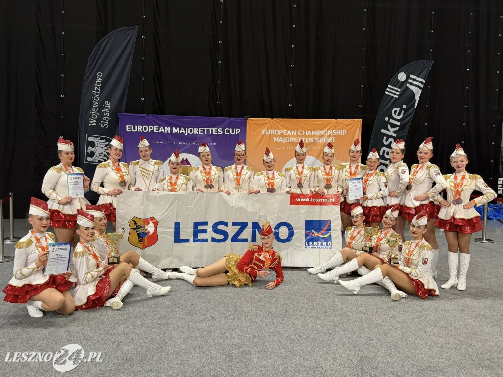 Europejskie medale leszczyńskich mażoretek