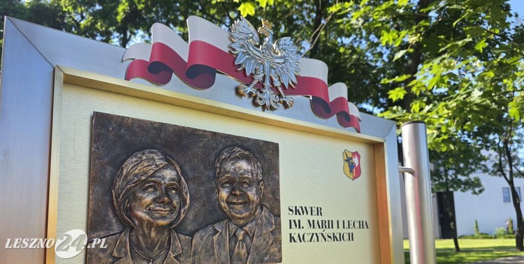 Skwer im. Marii i Lecha Kaczyńskich w Lesznie