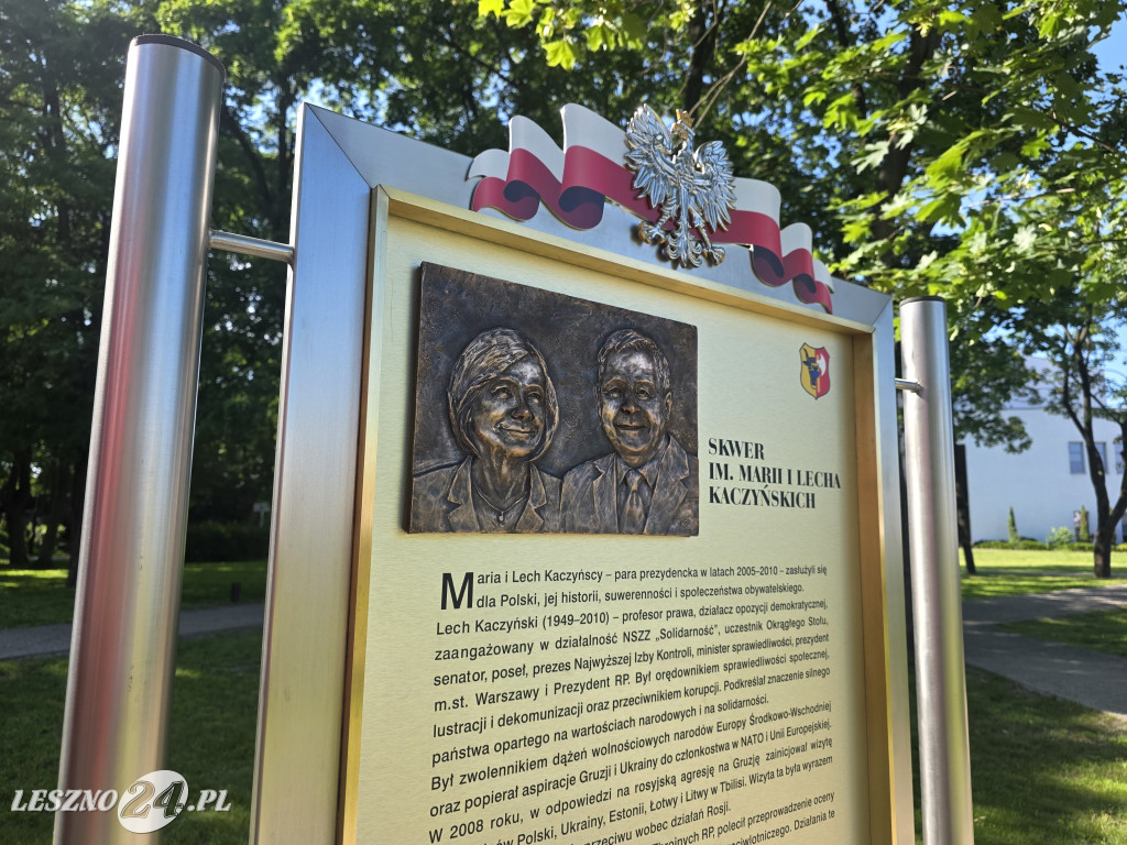 Skwer im. Marii i Lecha Kaczyńskich w Lesznie