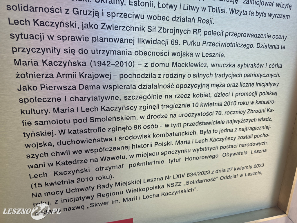 Skwer im. Marii i Lecha Kaczyńskich w Lesznie