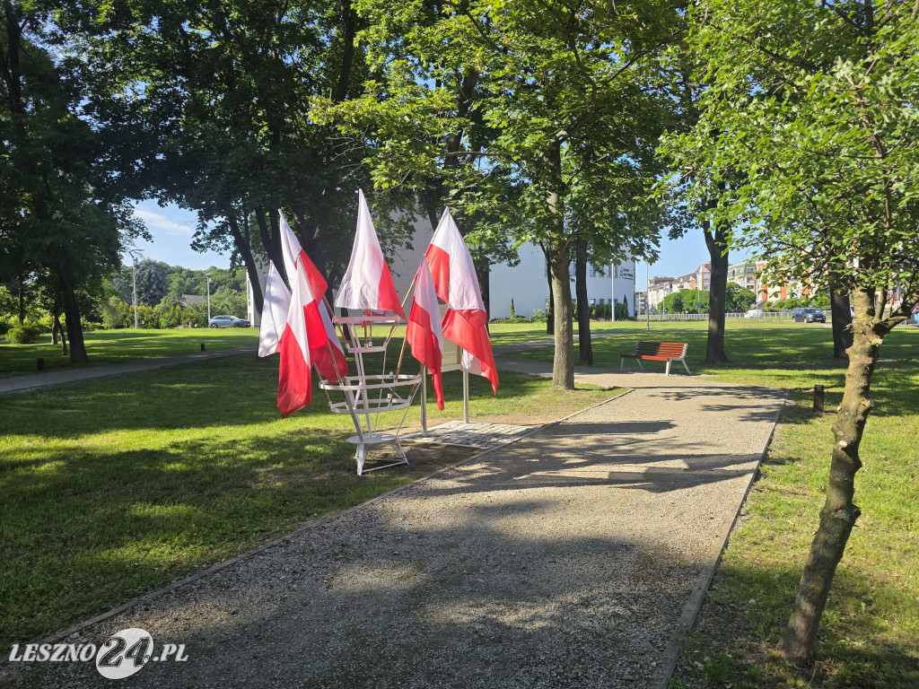 Skwer im. Marii i Lecha Kaczyńskich w Lesznie