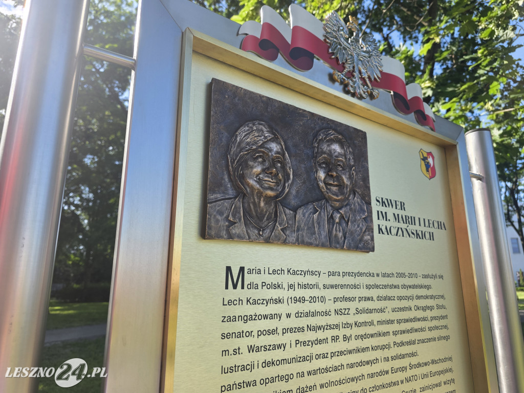 Skwer im. Marii i Lecha Kaczyńskich w Lesznie