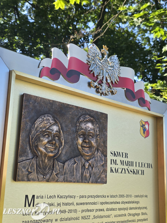 Skwer im. Marii i Lecha Kaczyńskich w Lesznie