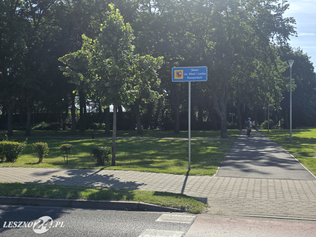 Skwer im. Marii i Lecha Kaczyńskich w Lesznie