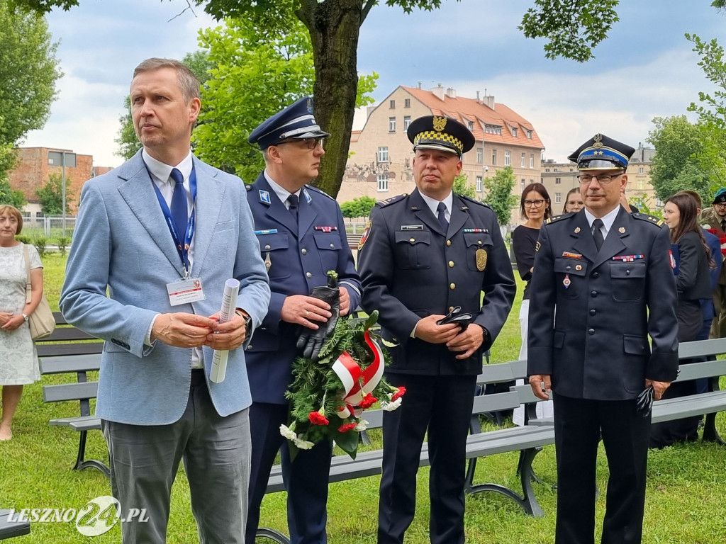 Odsłonięcie tablicy na Skwerze Marii i Lecha Kaczyńskich