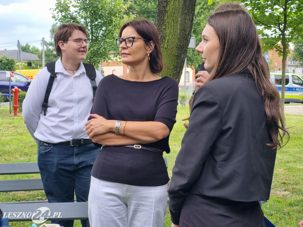 Odsłonięcie tablicy na Skwerze Marii i Lecha Kaczyńskich