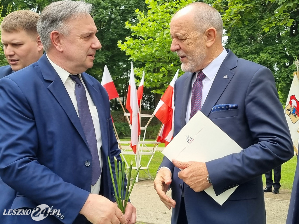 Odsłonięcie tablicy na Skwerze Marii i Lecha Kaczyńskich